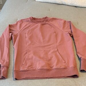 Lululemon Dusty Rose Sweatshirt with pockets size 10